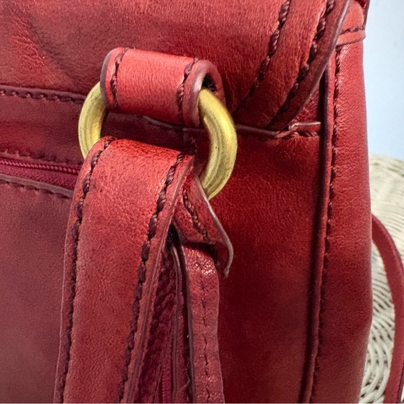 Fossil Rust/Burgundy Crossbody Bag - Picture 6 of 10